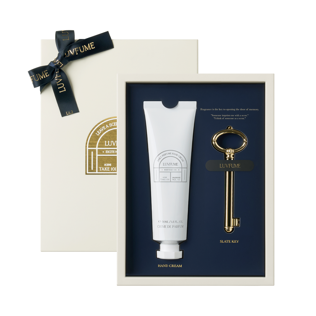 LUVFUME HAND CREAM SET - LA FLEURS (SLATE KEY & HAND CREAM) – Itzyuz