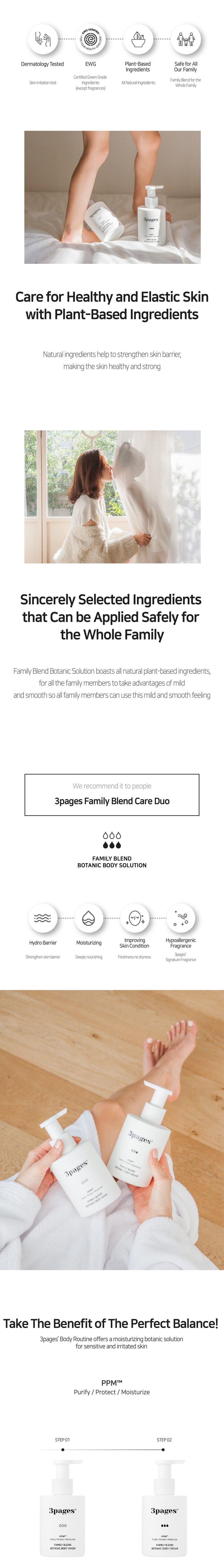 [5% OFF]3pages® Premium Family Blend Body Care Duo SET
