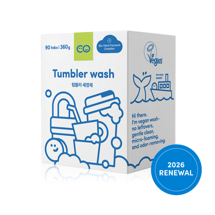 2026 RENEWAL- WeCoWork Vegan Tumbler Wash Tablets (90 tablets