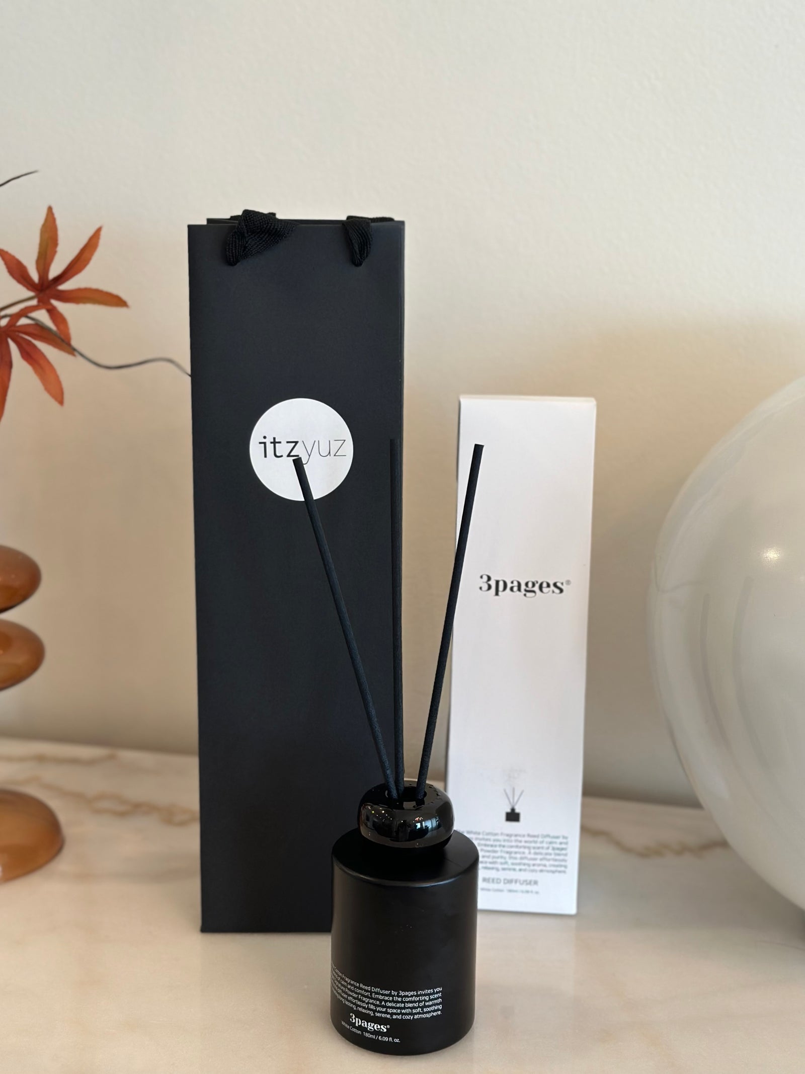 3pages Fragrance White Cotton Reed Diffuser – Itzyuz