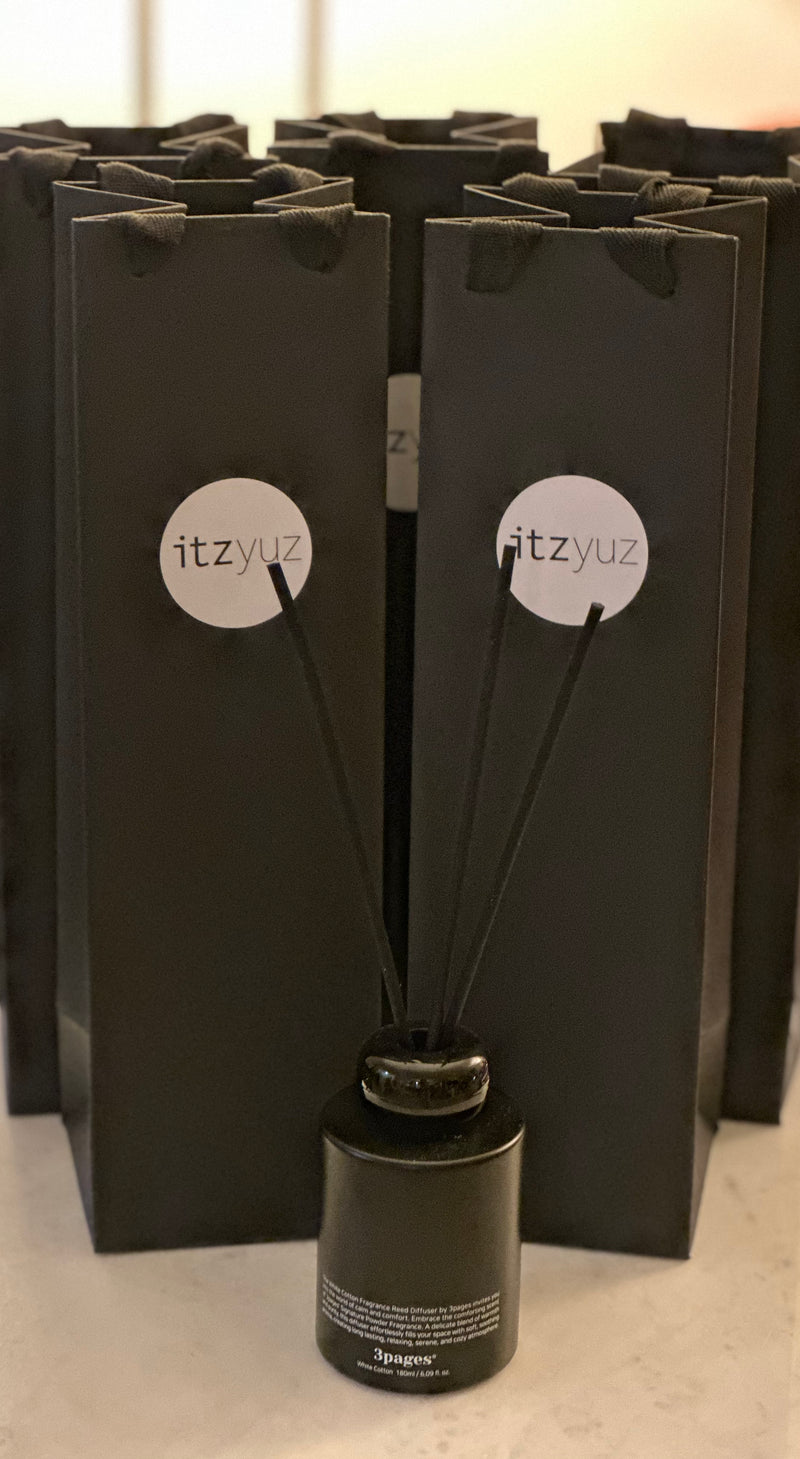 [20% off - 4+1] 3pages Fragrance White Cotton Reed Diffuser