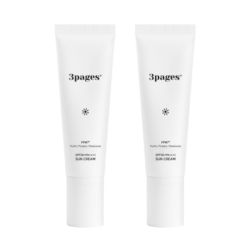 [20% OFF] A set of 2 3PAGES®Family Blend Botanic Sun Cream (SPF50+ PA++++)
