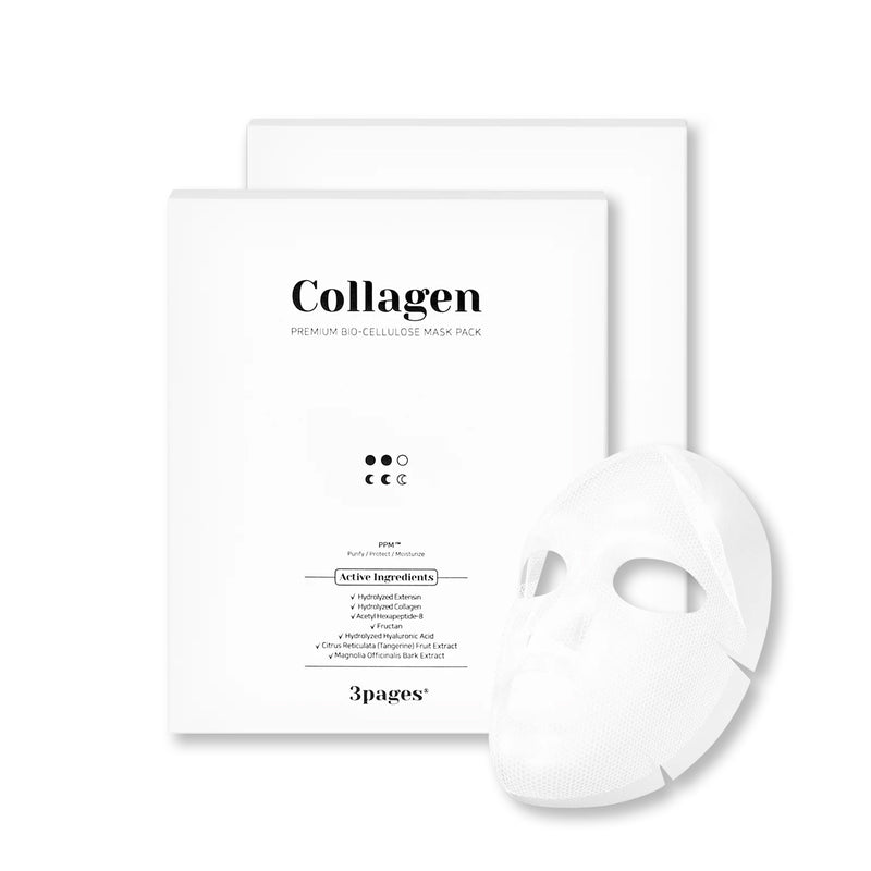 [5% off]3pages® Collagen Masks + Aqua Soothing Masks (10EA)