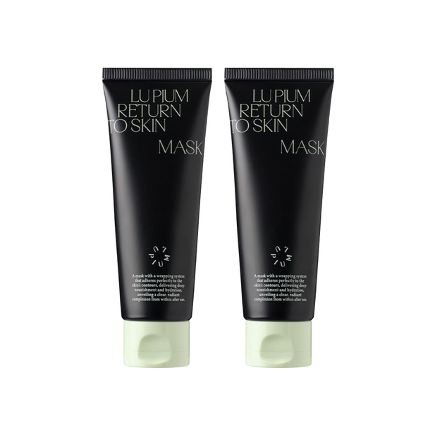 [pre-order 15% off] A set of 2 LU'PIUM RETURN TO SKIN MASK (COLLAGEN MASK)