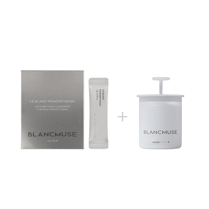 [UP TO 10% OFF] BLANCMUSE LE BLANC POWDER WASH + BUBBLE MAKER