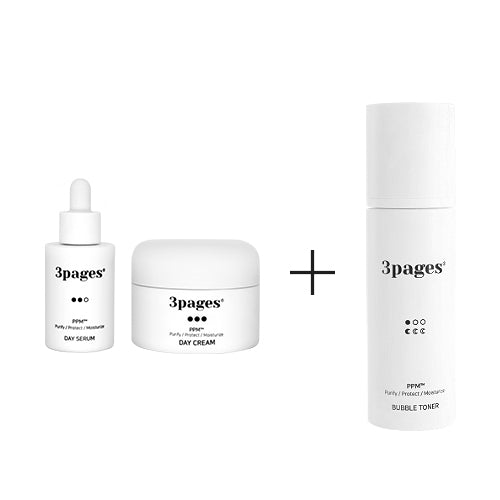 [Free BOJAGI WRAPPING] 3pages®  All Day Treatment Duo Set + Bubble Toner