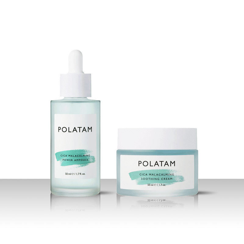 [5% OFF] POLATAM CICA MALACALMING AMPOULE + SOOTHING CREAM SET